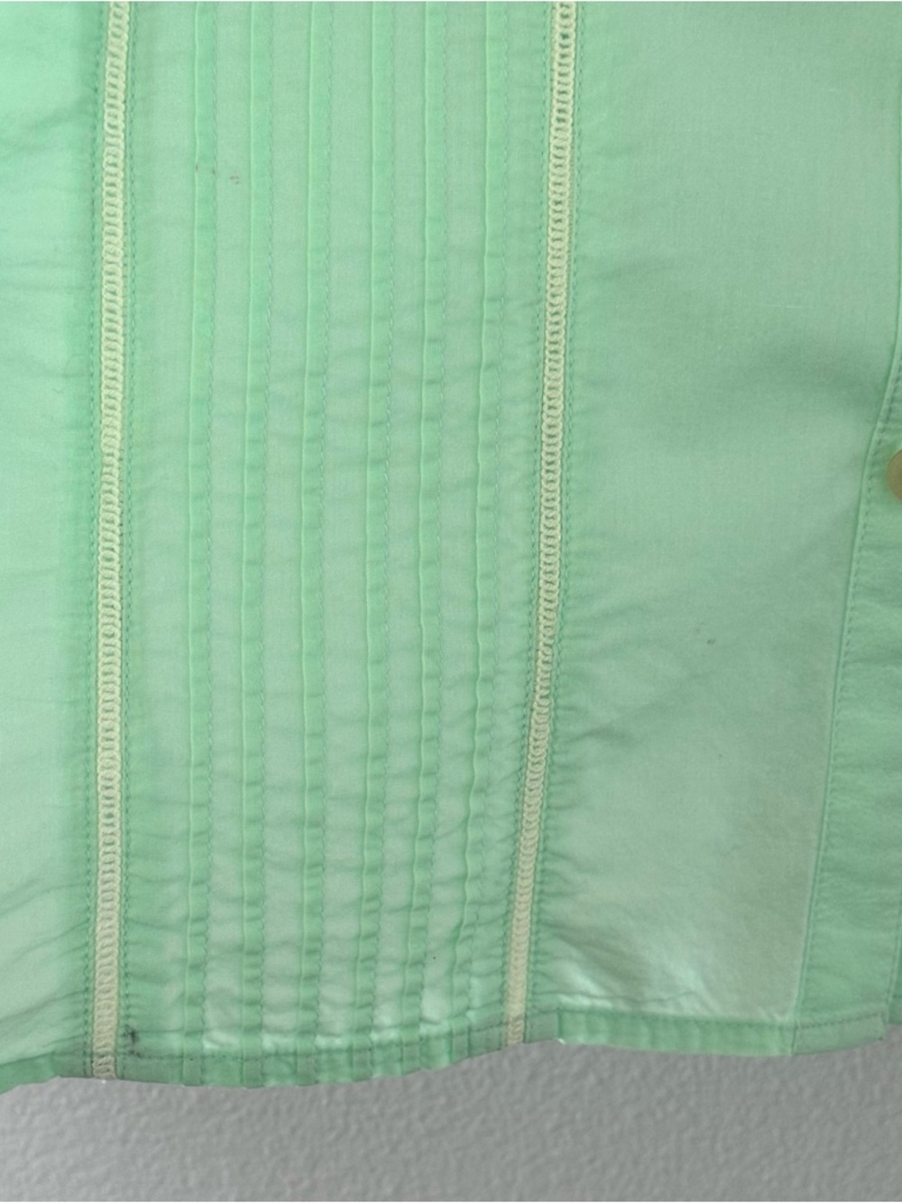 Vintage RELATIVITY 100% Cotton Mint Green Button up Embroidery Sz Plus 1X Boho - Picture 3 of 16